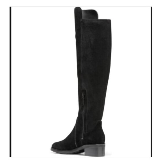 Cole Haan Calgary Water Resistant OTK Boot over the knee black 5 NEW - Picture 5 of 7